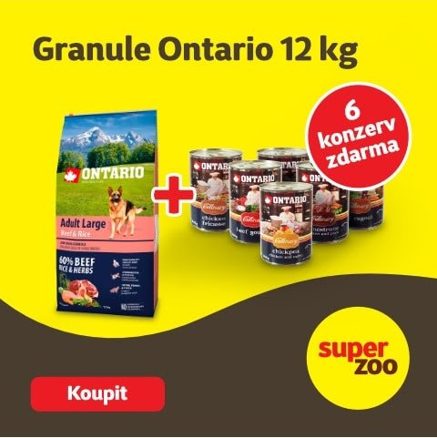 Granule Ontario 12kg a konzervy zdarma